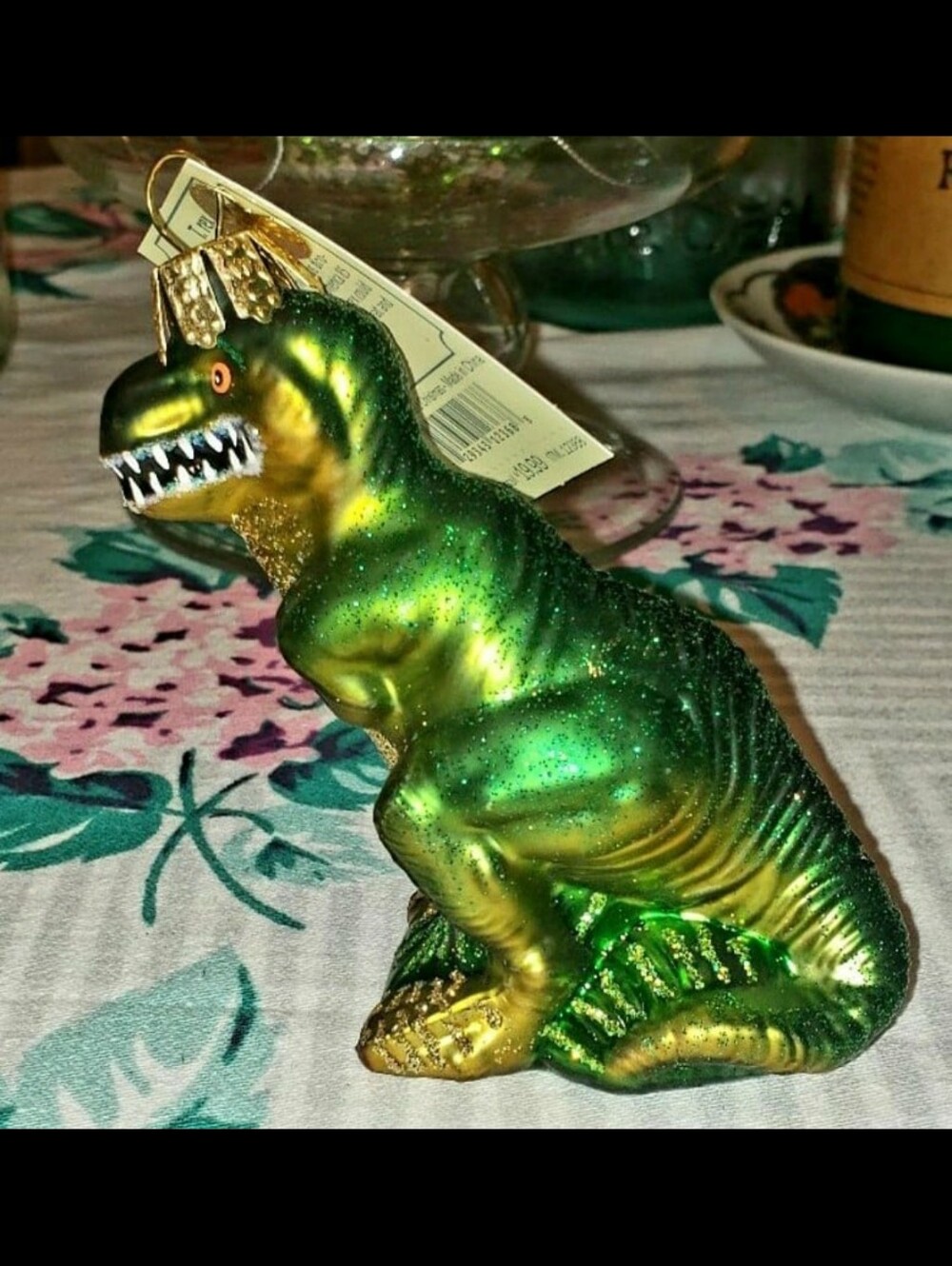 Old World Christmas T-Rex Christmas Ornament